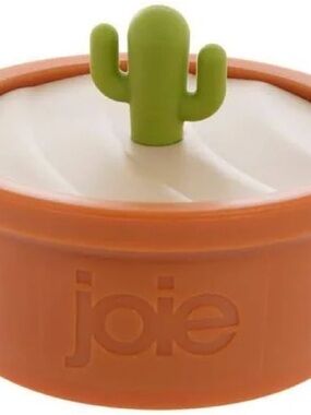 Joie Orange Bowl with Green Cactus Lid